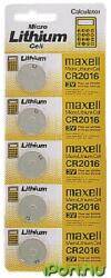 Maxell CR2016 Lithium gombelem (CR) 5db