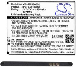 Cameron Sino Li-Ion akku 3.7V/1550mAh, Prestigio PSP5551DUO kompatibilis, FEKETE (CS-PMS500SL)