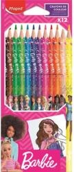 Maped Barbie Színes ceruza készlet háromszögletű 12 szín (862207)