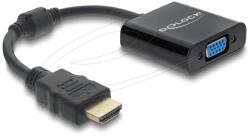 Delock HDMI Átalakító VGA Fekete DL61077 (DL61077)