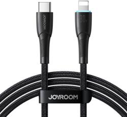 JOYROOM USB 2.0 Type C Lightning Töltő/adat Fekete 1m SA32-CL3 BLACK (SA32-CL3 BLACK)