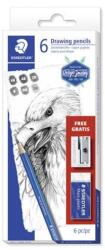 STAEDTLER Design Journey Lumograph Grafitceruza készlet hegyezővel radírral hatszögletű
