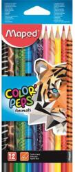 Maped Színes ceruza készlet háromszögletű Color Peps Animal 12 különböző szín (832212)