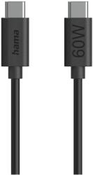 Hama USB 2.0 Type C Töltő/adat Fekete 1.2m 00086446 (00086446)