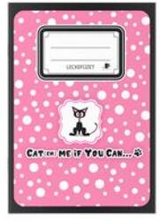 ICO Füzet tűzött A5 lecke 34 lap Cats-dots (7500085021)