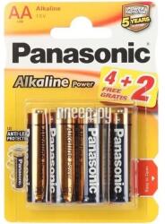Panasonic Alkaline power ceruza elem (AA) 4+2db