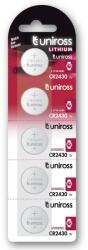 Uniross CR2430 3V lithium gombelem (CR) 5db