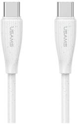 USAMS GREEN SERIES adatkábel Type-C - Type-C, 100cm, FEHÉR (SJ716USB02)