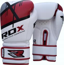 RDX Mănuși Box RDX F7 Quadro Dome Alb/Auriu Roșu - Rosu, 14oz (BGR-F7R-14oz)