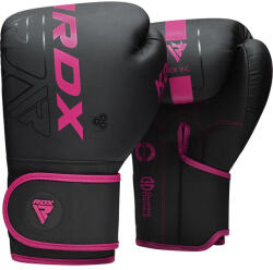 RDX Mănuși Box RDX F6 Kara Negru/Roz/Alb - Roz, 6oz (BGR-F6MP-6oz)