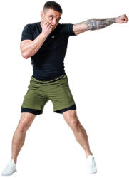 RDX Pantaloni Scurți MMA T16 Verde/Negru | Gri/Negru - Verde/Negru, L (MSC-T16AGB-l)
