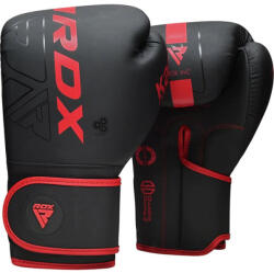 RDX Mănuși Box RDX F6 Matte Roșu - Rosu, 14oz (BGR-F6MR-14oz)