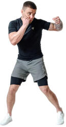 RDX Pantaloni Scurți MMA T16 Verde/Negru | Gri/Negru - Gri/Negru, S (Msc-T16gb-s)