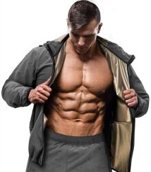 RDX Costum Saună RDX H2 Instant Sweat Căptușeală Aurie Gri - Gri, M (SSP-H2G-m)