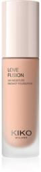 KIKO Milano Love Fusion 24H Moisture Radiant Foundation tartós krémalapozó hidratáló hatással árnyalat 4 Warm Rose 30 ml