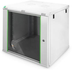 ASSMANN Cabinet Rack DIGITUS DN-19 12U-6/6-EC, de perete, 19 inch, 12U, dimensiune 600 x 600 mm, usa sticla, Gri deschis (DN-19 12U-6/6-EC)