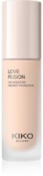 KIKO Milano Love Fusion 24H Moisture Radiant Foundation tartós krémalapozó hidratáló hatással árnyalat 1.5 Warm Gold 30 ml