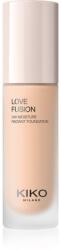 KIKO Milano Love Fusion 24H Moisture Radiant Foundation tartós krémalapozó hidratáló hatással árnyalat 3WG Warm Gold 30 ml