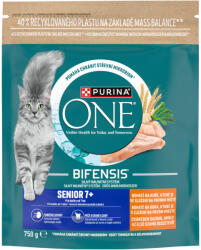 Purina One Senior 7+ teljes értékű állateledel 7 éves és idősebb macskák számára 750 g - ecofamily