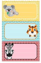 Herlitz Cute Animals 9 darabos iskolai etikett (50040247)