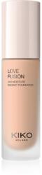 KIKO Milano Love Fusion 24H Moisture Radiant Foundation tartós krémalapozó hidratáló hatással árnyalat 5 Warm Rose 30 ml