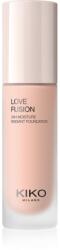 KIKO Milano Love Fusion 24H Moisture Radiant Foundation tartós krémalapozó hidratáló hatással árnyalat 3.5 Warm Rose 30 ml