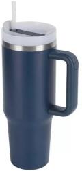  TS14262 Prémium fémfalú utazó termosz+pohár 1200ml Sötétkék (TS14262)