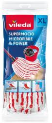 Vileda Felmosó utántöltő, VILEDA „Supermocio Microfiber&Power, fehér-piros (KHTV94)