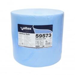  Rola lavete industriale 3 straturi hartie albastra 36x36cm Celtex Superblue 1000 portii/rola 59573