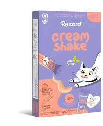 Record Recompense pisici - Cream Shake pentru pisici - Somon - 7 x 12 g