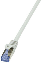 LogiLink PATCH CORD S/FTP LOGILINK Cat7, LSZH, cupru, 600MHz, mufe RJ45 Cat6a, 10 m, gri, AWG26, dublu ecranat "CQ4092S" (include TV 0.8l