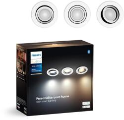 Philips Hue Spot LED Philips Hue Milliskin, Alb, 400lm, 3 bucati, Aluminiu (8720169319813)