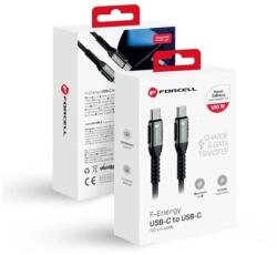 FORCELL USB 3.2 Type C Töltő/adat Fekete 1.2m SOP103331 (SOP103331)