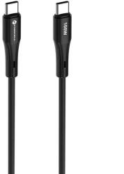FORCELL USB 2.0 Type C Összekötő Fekete 1m 5903396395321 (5903396395321)