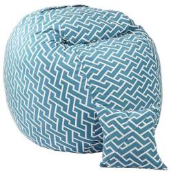  Pufrelax King Size Babzsák fotel + Párna - Textil huzat - Memory Mix szivacspehely töltet - Zippity Turquoise