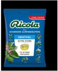 Ricola cukorka extra erős mentol zacskós 75 g (100157)