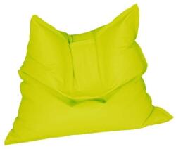  Pufrelax Magic Pillow babzsák fotel - Vízálló huzat, kültéri használatra is, polisztirol gyöngyökkel töltve - Neonzöld
