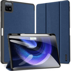 Xiaomi Pad 6 (11.0) / Pad 6 Pro (11.0), mappa tok, Trifold, érintőceruza tartó, Dux Ducis Domo, sötétkék - coolmobile