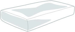  Drapp Komfort Babzsákfotel Huzat - 200x100x50 cm