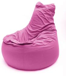 ZigZag Club large Óriás fotel Sylvia bársonyos bútorszövet pink, levehető, mosható huzat, első osztályú polisztirol gyöngy töltet, prémium márka