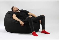  Pufrelax King Size Babzsák fotel - Textil huzat - Memory Mix szivacspehely töltet - Eerie Black