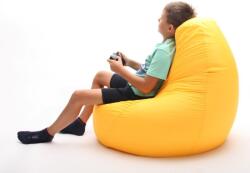 ZigZag Gamer1 Babzsák Puma bútorszövet szürke, levehető, mosható huzat, első osztályú polisztirol gyöngy töltet, prémium márka