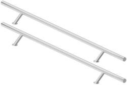 METAL-BUD Fogantyú 150/100 kerek ferde kétoldali tolópajzs, Rozsdamentes