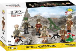 COBI Jucarie creativa Cobi Klocki Set de construit Cobi - Batalia de la Monte Cassino, 73 piese, 6 figurine, multicolor (COBI-2063)
