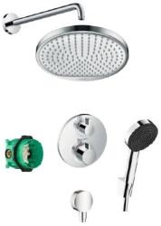 Hansgrohe Crometta set de duș ascuns cu termostat cu duș de ploaie crom 88002361 (88002361)
