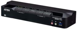 ATEN KVM Switch USB 3.0 DisplayPort 8K + Audio, 4 port - CS1924A-AT-G (CS1924A-AT-G) - pcx
