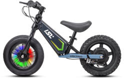inSPORTline ISL Elektromos futóbicikli inSPORTline ISL Voltino 12" 6, 5 kg, hátsó dobfék, 180 W-os kefe nélküli motor, szivárványos világítás, 6, 10 és 15 km/h. fekete