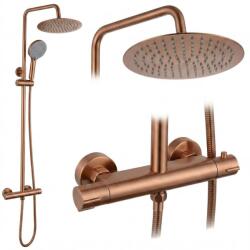 Rea Coloana de dus cu termostat Rea Lungo cupru periat (REA-P6734)