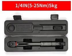 Spyral nyomatékkulcs, 5-25 Nm, 1/4 colos fejjel