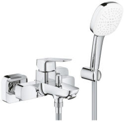 GROHE Kádtöltő csaptelep, Grobe Cubeo kádtöltő zuhanyszettel, króm 1018140000 - zuhanykabin
